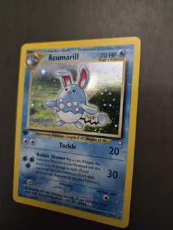 Azumarill Neo Genesis 2/111 1st Edition Holo Card Near Mint Condition - Image 2
