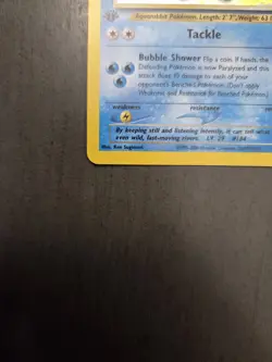 Azumarill Neo Genesis 2/111 1st Edition Holo Card Near Mint Condition - Image 3