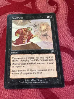 Snuff Out Mercadian Masques MTG Magic the Gathering Card - Image 1