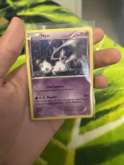 Mew XY192 2017 Black Star Promo Mythical Collection Holo Pokemon Card LP - Image 2