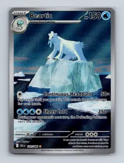 Beartic 110 2025 Pokemon S&V Black Bolt Illustration Rare Card NM+ - Image 1