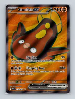 Stunfisk ex 252 Pokemon Ascended Heroes Ultra Rare Card NM+ (a) - Image 1