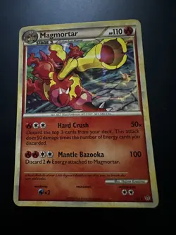 Pokemon TCG Magmortar 2/95 Unleashed UL Holo Rare HeartGold SoulSilver LP Card - Image 1