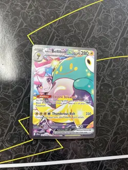 Iono's Bellibolt EX Sir 183/159 SV09 Holo Pokemon TCG Card Journey Together - Image 1