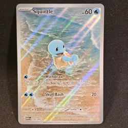 Pokemon Scarlet & Violet 151 Squirtle Illustration Rare Card MINT 170/165 - Image 1