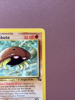 Pokemon TCG Kabuto Fossil 1st Edition Common Card 50/62 Regular LP Condition - Image 3