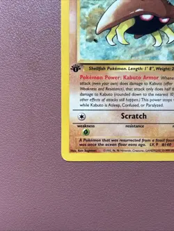 Pokemon TCG Kabuto Fossil 1st Edition Common Card 50/62 Regular LP Condition - Image 5