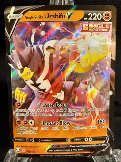 Single Strike Urshifu V 085/163 Battle Styles Ultra Rare Pokemon Card LP Holo - Image 1