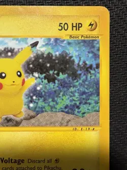 Pokemon TCG Pikachu Skyridge 84/144 E Reader Series 2003 Vintage HP Damaged Card - Image 3