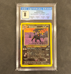 CGC 8 Umbreon Neo Discovery Unlimited 32/75 (2001 Pokemon Card) NM/Mint 8 - Image 1
