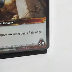 Uther the Lightbringer Alt Art World of Warcraft TCG WOW Holo Foil NM Card - Image 5