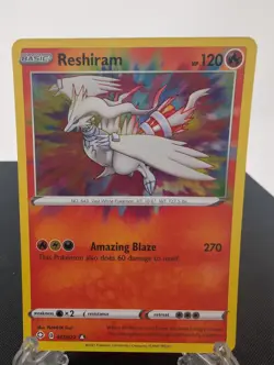 Pokemon TCG Shining Fates Reshiram Card 17/72 Near Mint Condition - Image 1