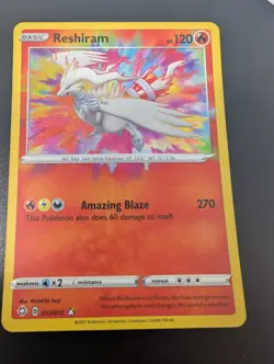 Pokemon TCG Shining Fates Reshiram Card 17/72 Near Mint Condition - Image 4