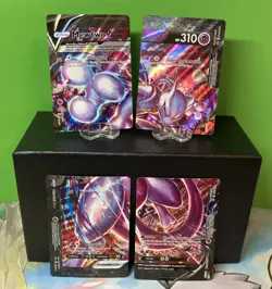 Mewtwo V-UNION [Set of 4] SWSH: Sword & Shield Promo Cards Holo NM or better - Image 1