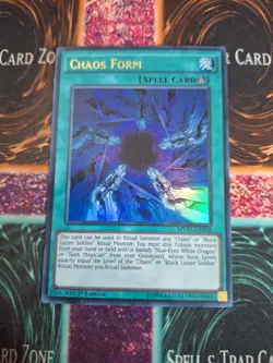 Yu-Gi-Oh! TCG Chaos Form MVP1-EN008 Ultra Rare 1st Edition Near Mint - Image 1