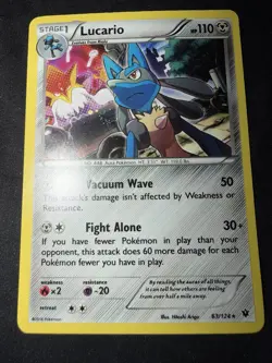 Lucario - 63/124 (Cosmos Holo) 063/124 Miscellaneous Cards & Products NM - Image 3