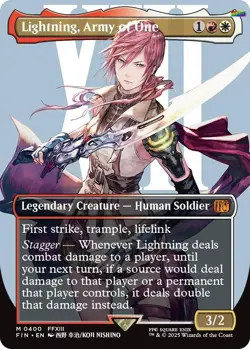 Lightning, Army of One (0400) (Borderless) [FIN - 400] Foil NM EN - Image 1
