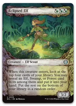 Eclipsed Elf (Showcase) #336 (NM) ECL Magic MTG - Image 1