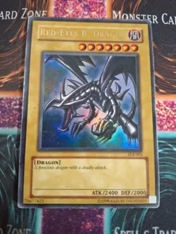 Yu-Gi-Oh! TCG Red-Eyes B. Dragon SDJ-001 Ultra Rare Unlimited HP - Image 1
