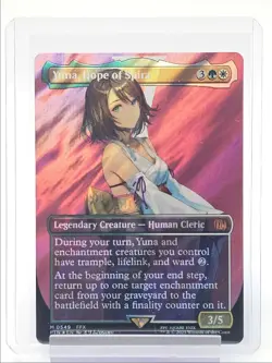 YUNA, HOPE OF SPIRA 2025 MTG FINAL FANTASY MYTHIC RARE FOIL 3/5 Q1816 - Image 1