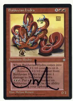 Balduvian Hydra Reserved List Ice Signed Melissa Benson MTG Magic The Gathering - Image 1