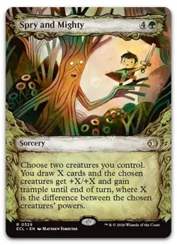 Spry and Mighty (Showcase) #329 (NM) ECL Magic MTG - Image 1