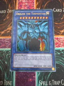 Yu-Gi-Oh! Obelisk the Tormentor YGLD-ENG02 Limited Ultra Rare NM/LP a1/ - Image 1