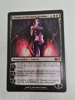 Wizards Liliana of the Dark Realms Core Set 2014 Planeswalker Black Mythic - Image 1