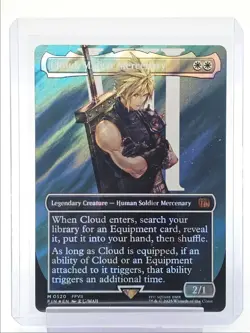 CLOUD, MIDGAR MERCENARY 2025 MTG FINAL FANTASY MYTHIC RARE FOIL 2/1 Q1816 - Image 1