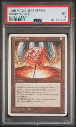 PSA 5 Mana Vault [Fourth (4th) Edition] - Magic the Gathering MtG - Image 1