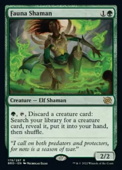 MTG Fauna Shaman [The Brothers' War] [BRO] NM - Image 1