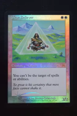 Magic The Gathering MTG TRUE BELIEVER FOIL Onslaught LP Lightly Played - Image 1