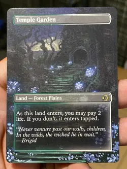 Temple Garden Showcase MTG Lorwyn Eclipsed Hand Painted Full Altered Art Tentz - Image 3