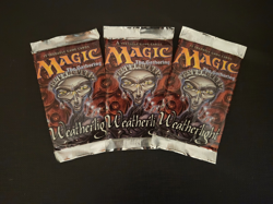 Lot of three (3) Weatherlight packs sealed vintage MTG Magic the Gathering - Image 1