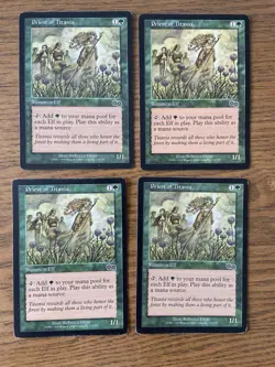 Priest of Titania - Playset - Urza's Saga - X4 HP MTG Magic The Gathering - Image 1