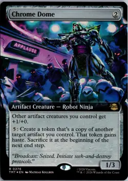 Chrome Dome (Extended Art) R Teenage Mutant Ninja Turtles 276 NM Foil Magic - Image 1