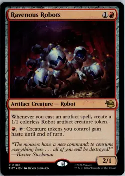 Ravenous Robots R Teenage Mutant Ninja Turtles 106 NM Foil Magic - Image 1