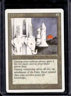 1994 Magic MTG Revised Edition Ivory Tower #NNO - Image 1