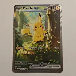 Pokemon Pikachu EX Ascended Heroes Holo Rare Basic Card 200 HP 276/217 - Image 1