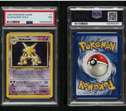 Pokemon Alakazam 1/102 Base Set Holo Rare PSA 7 English 1999 Ken Sugimori - Image 3
