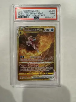 2023 Origin Forme Palkia V Star GG67 Crown Zenith Secret Rare PSA 9 Pokemon - Image 1