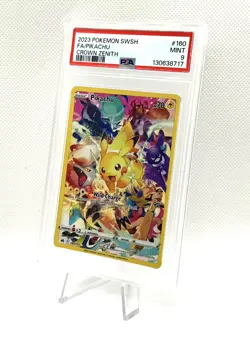 2023 Pokemon SWSH Full Art FA Pikachu Crown Zenith 160/159 PSA 9 MINT - Image 2