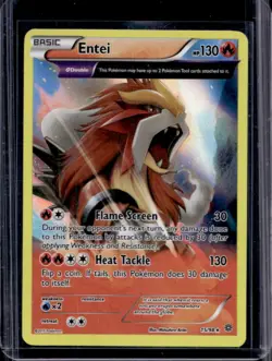 2015 Pokemon XY Ancient Origins Entei Holo #15/98 - Image 1