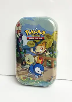 2021 Pokemon TCG Celebrations Sinnoh Mini Tin Chimchar Piplup Turtwig - Image 3