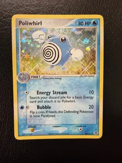 Pokemon TCG Poliwhirl 46/112 Fire Red & Leaf Green Reverse Holo With Swirl 🌀 MP - Image 1