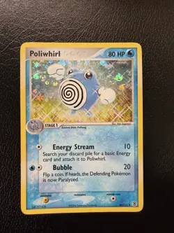 Pokemon TCG Poliwhirl 46/112 Fire Red & Leaf Green Reverse Holo With Swirl 🌀 MP - Image 2