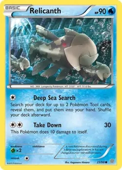Relicanth Common XY - Ancient Origins 23/98 NM English Pokemon Card - Image 1