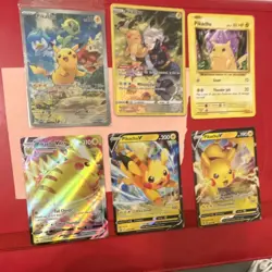 Pokemon TCG Pikachu, Pikachu V & Pikachu VMAX Holo Card Lot English 6 - Image 2