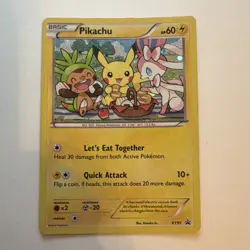 Pokemon Pikachu XY95 XY Promo Holo Basic 60HP Quick Attack 10+ATK - Image 1
