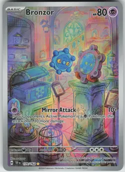 Pokemon Bronzor - 170/162 SV05: Temporal Forces Illustration Rare NM - Image 1